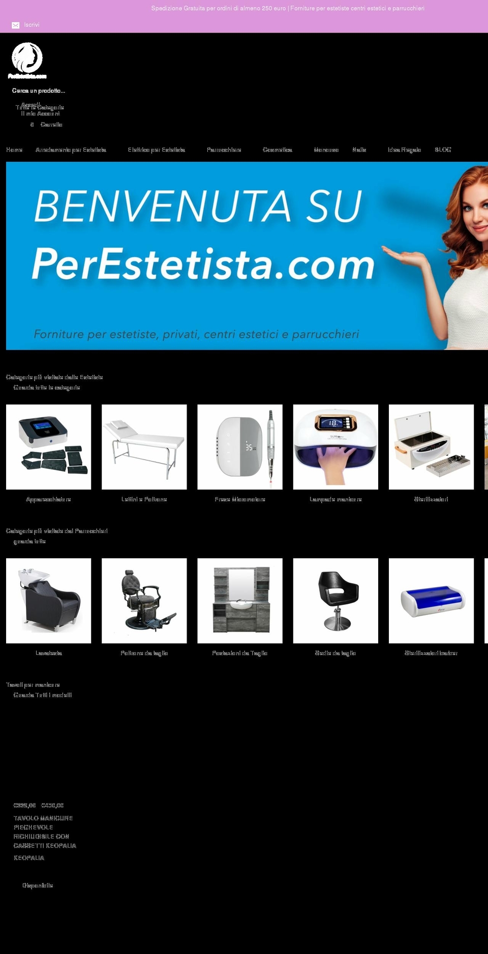 perestetista.com shopify website screenshot