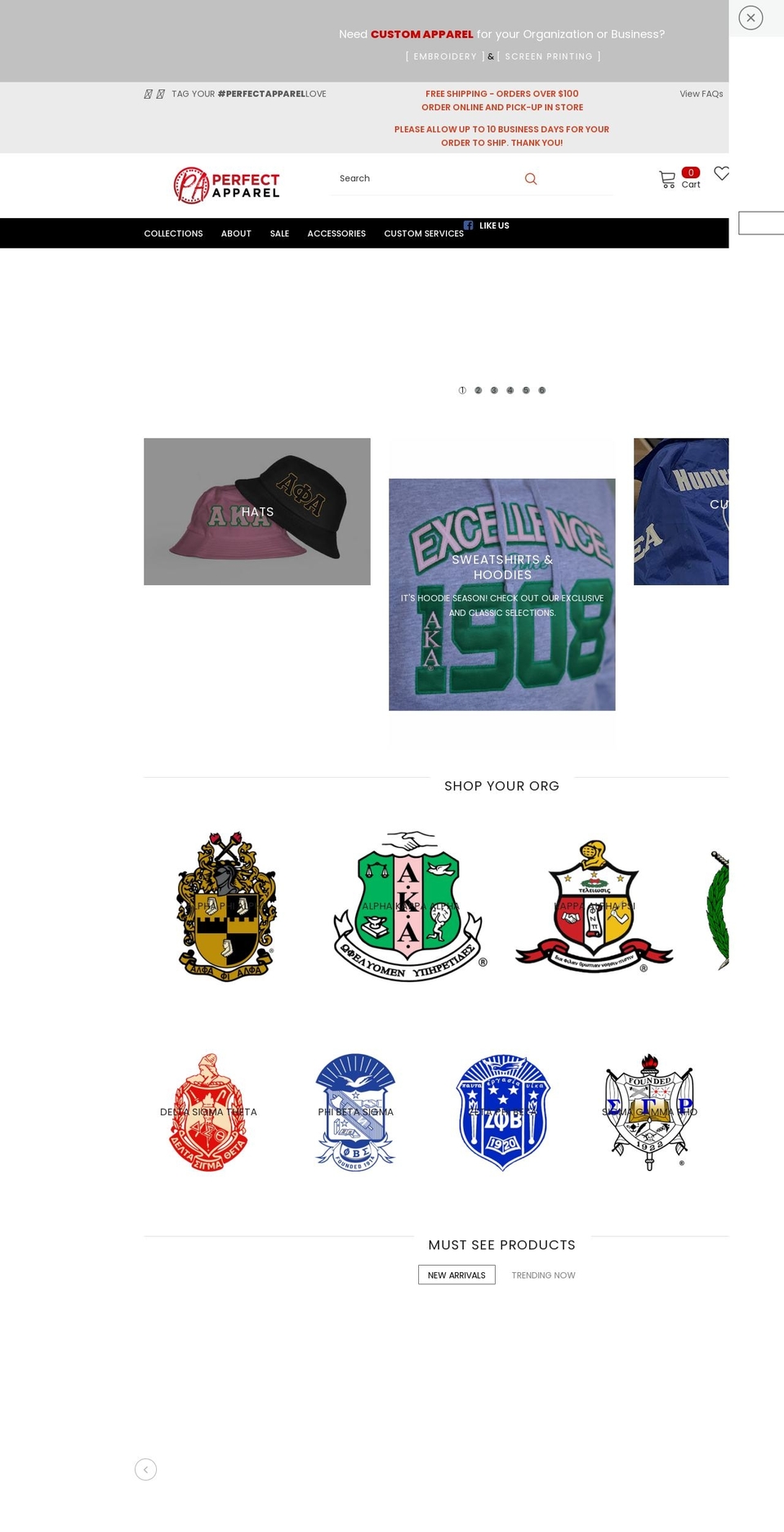 perfect-apparel-llc.myshopify.com shopify website screenshot