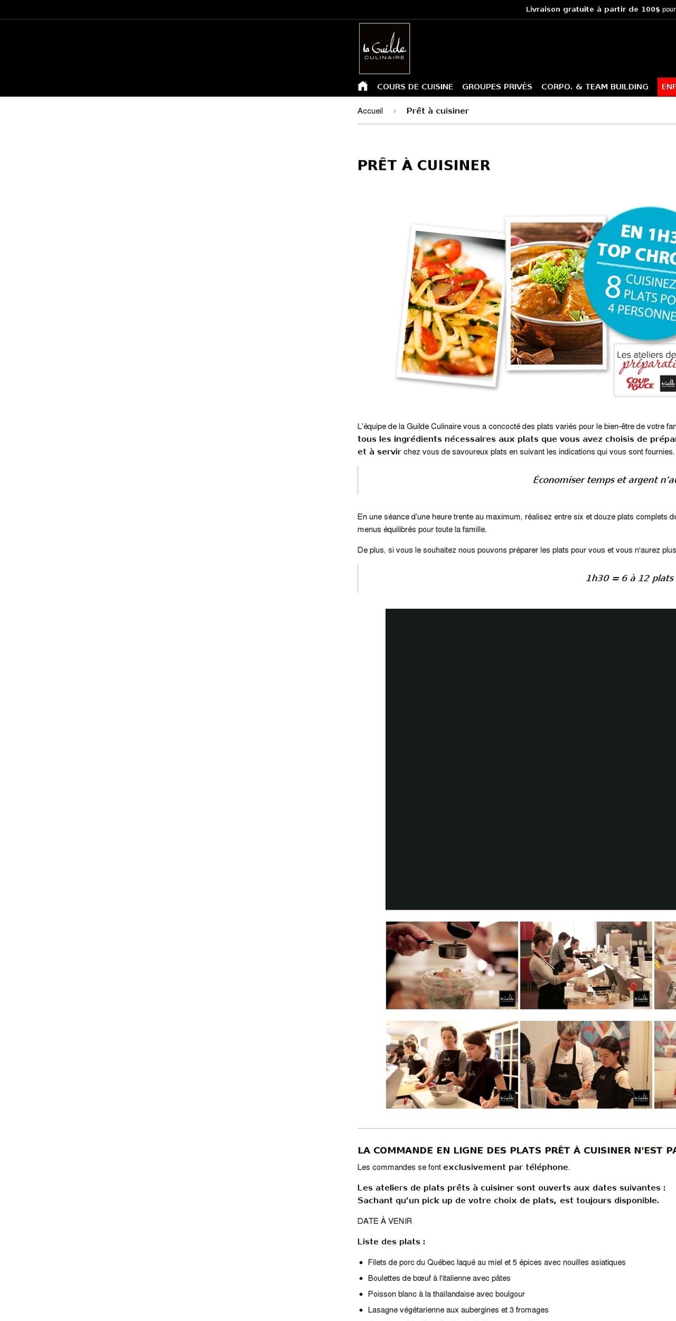 perfect-dinners.com — Shopify storefront screenshot