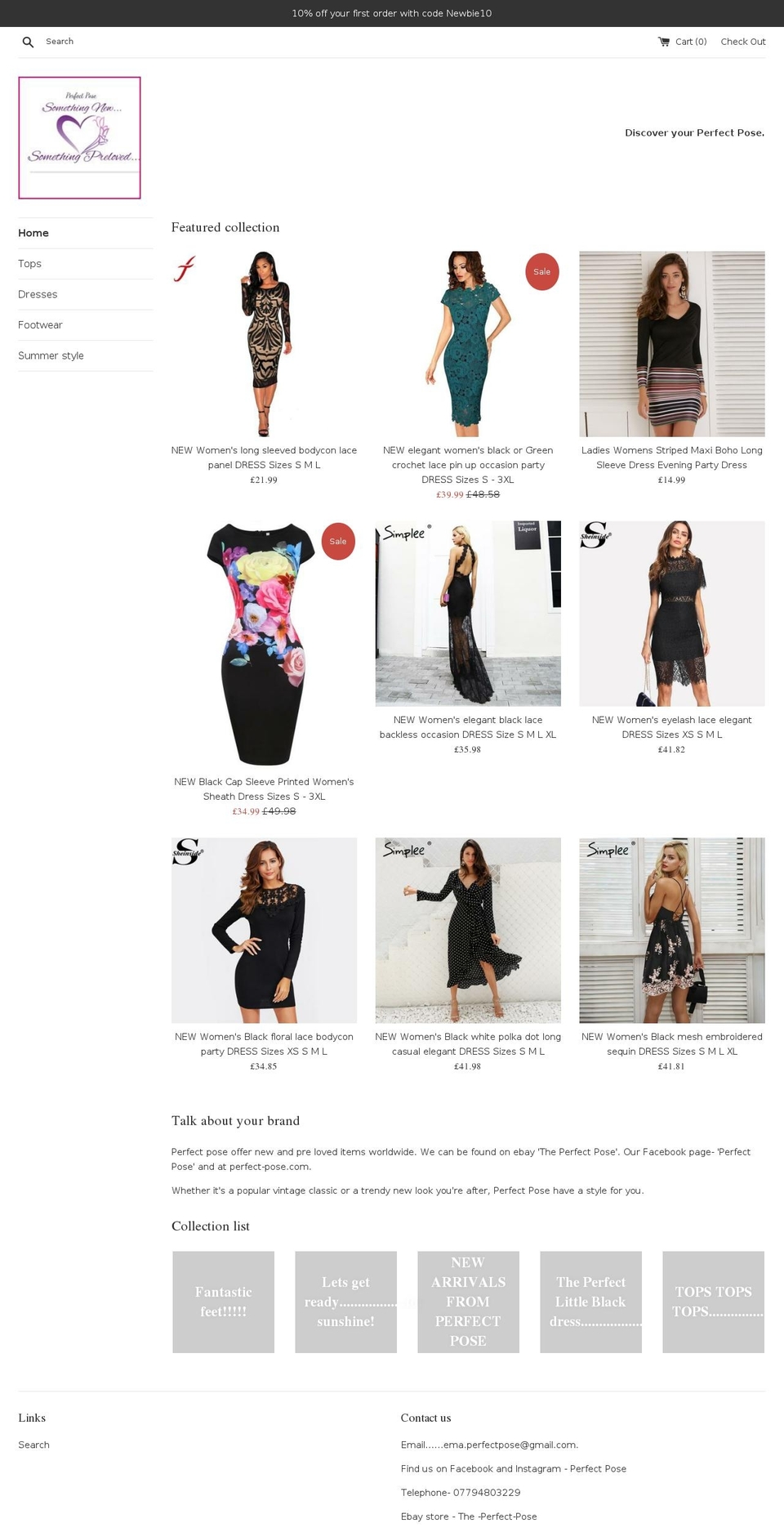 perfect-pose.com — Shopify storefront screenshot