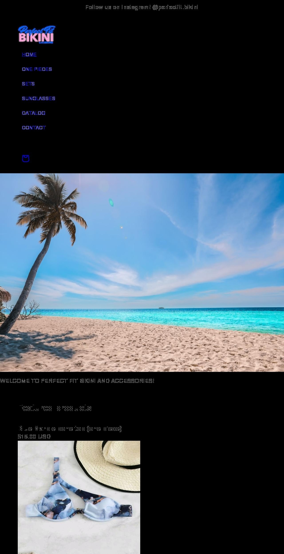perfectfitbikini.com shopify website screenshot