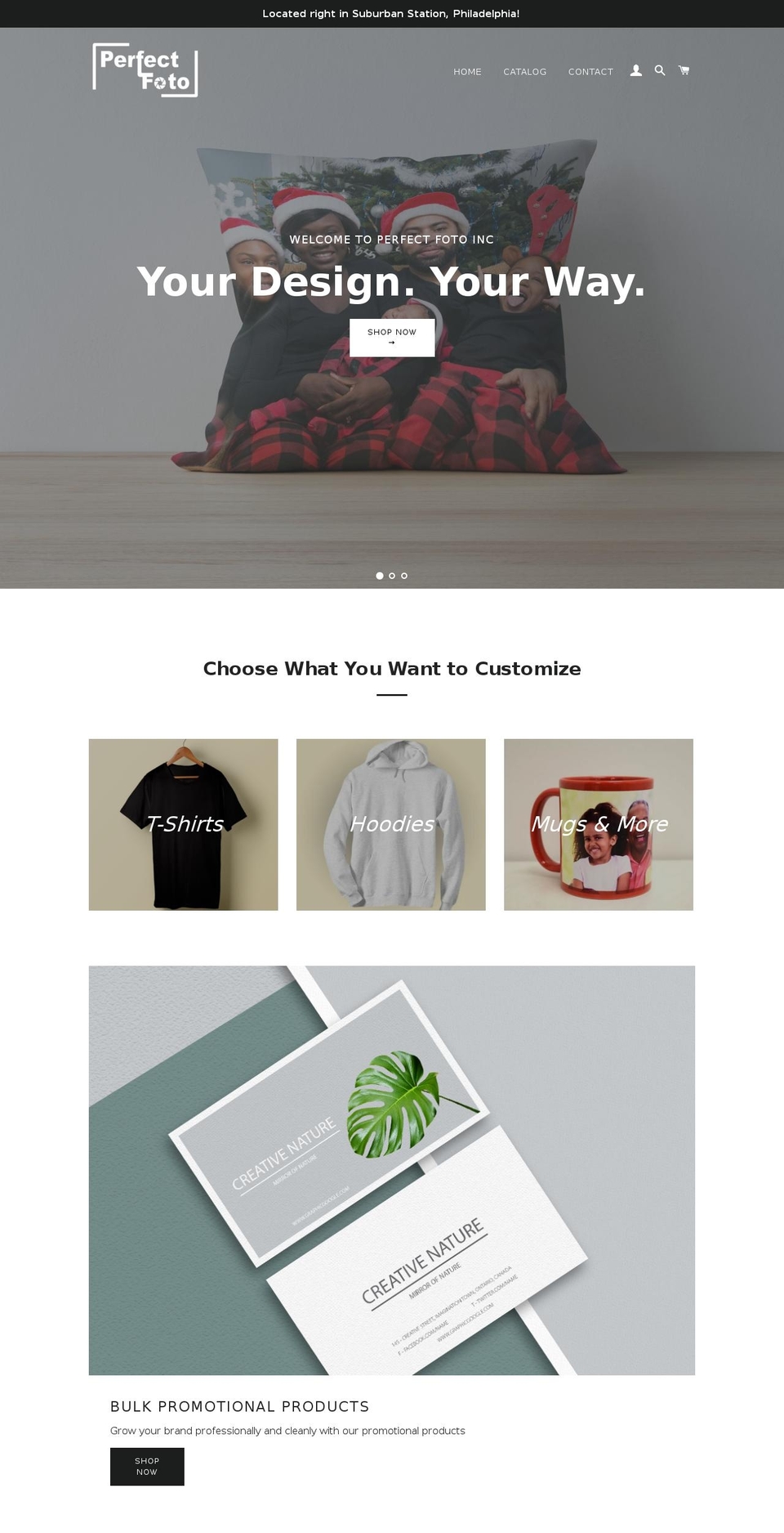perfectfotoinc.com — Shopify storefront screenshot
