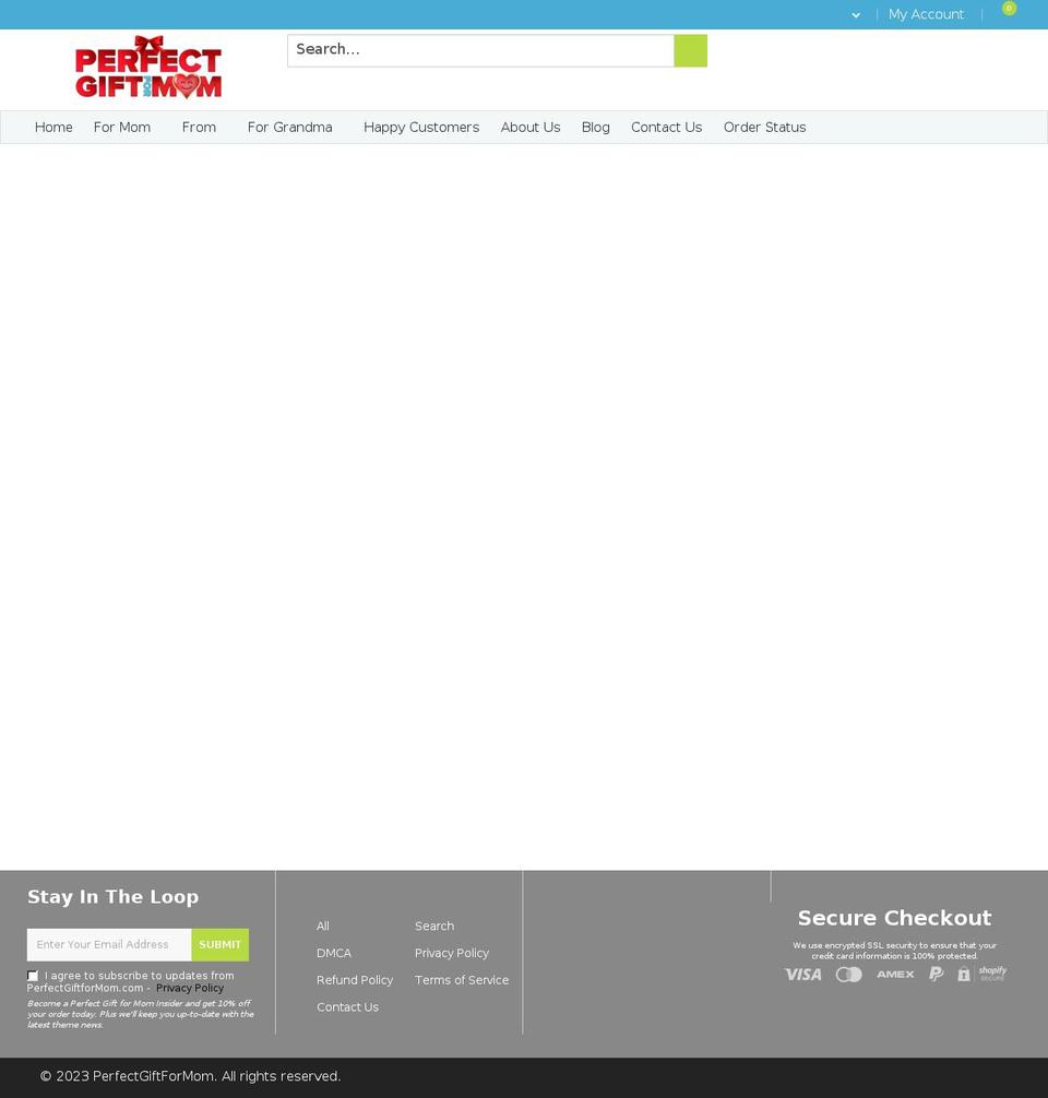 perfectgiftformom.com shopify website screenshot
