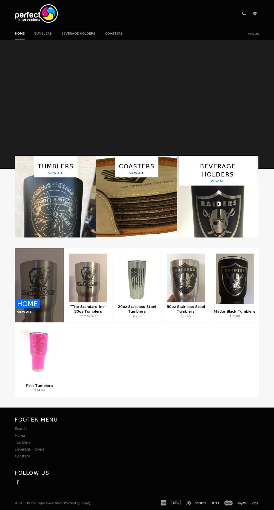 perfectimpressionsstore.com — Shopify storefront screenshot