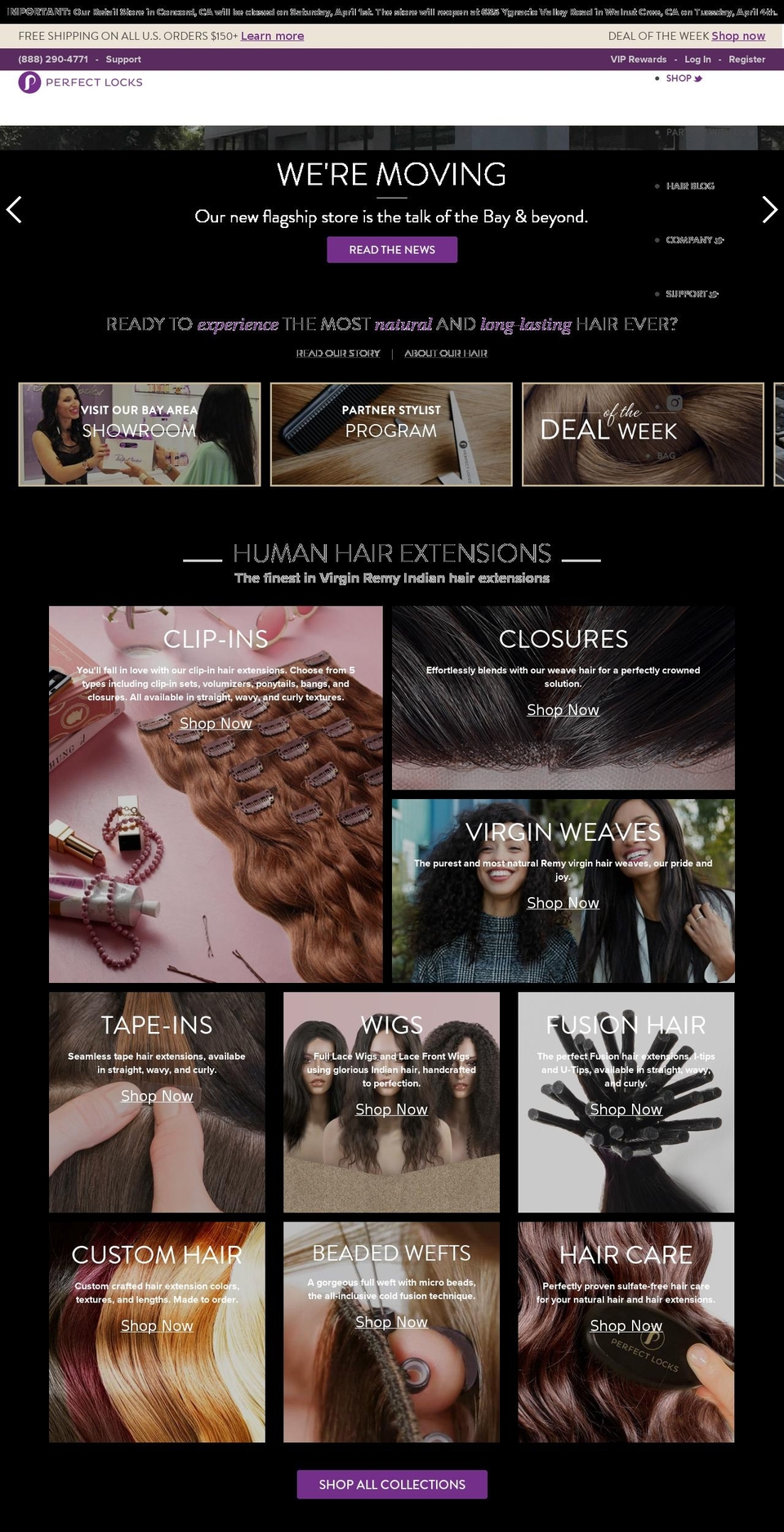 perfectlocks.com shopify website screenshot