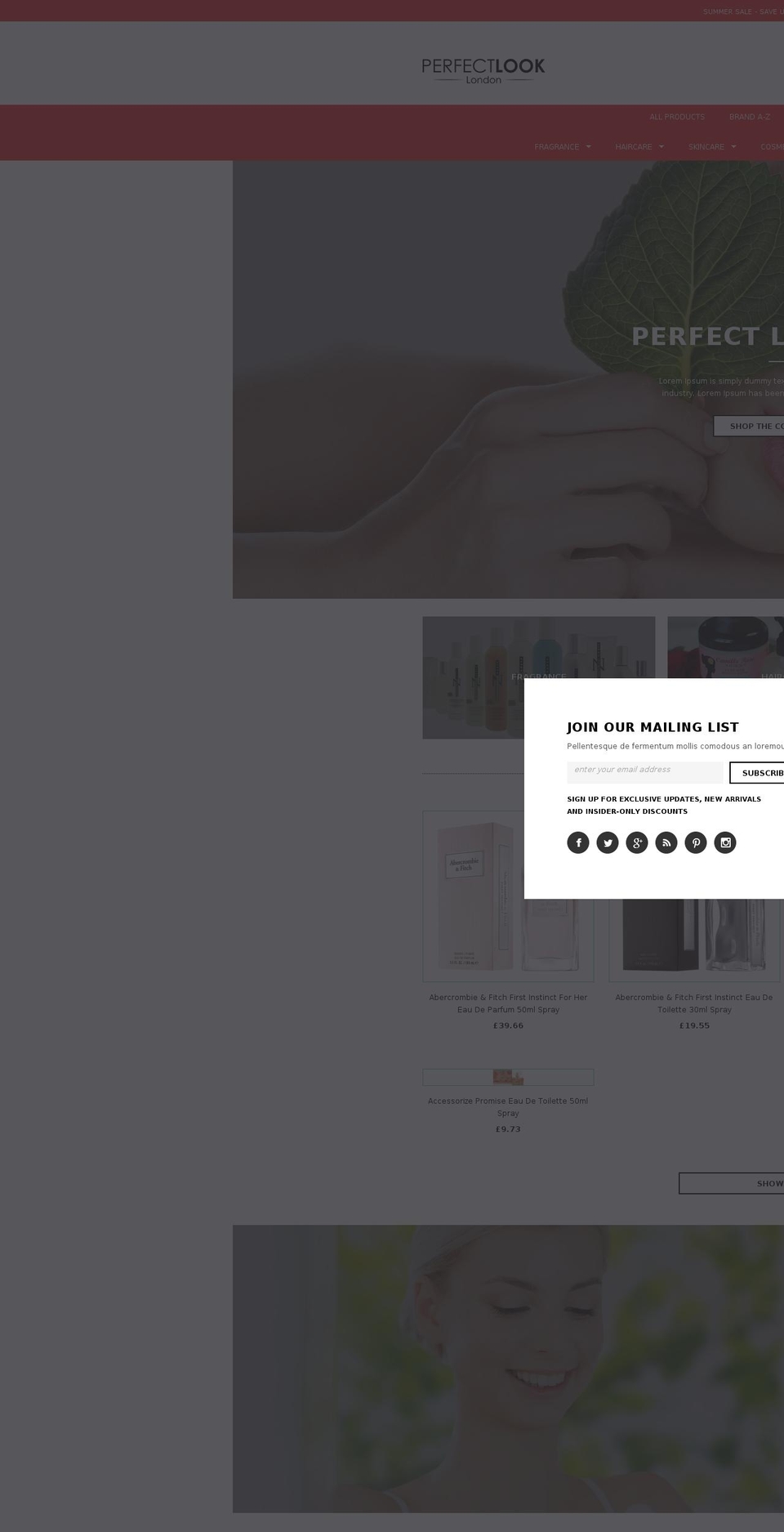 Iva-home-i Shopify theme site example perfectlooklondon.com