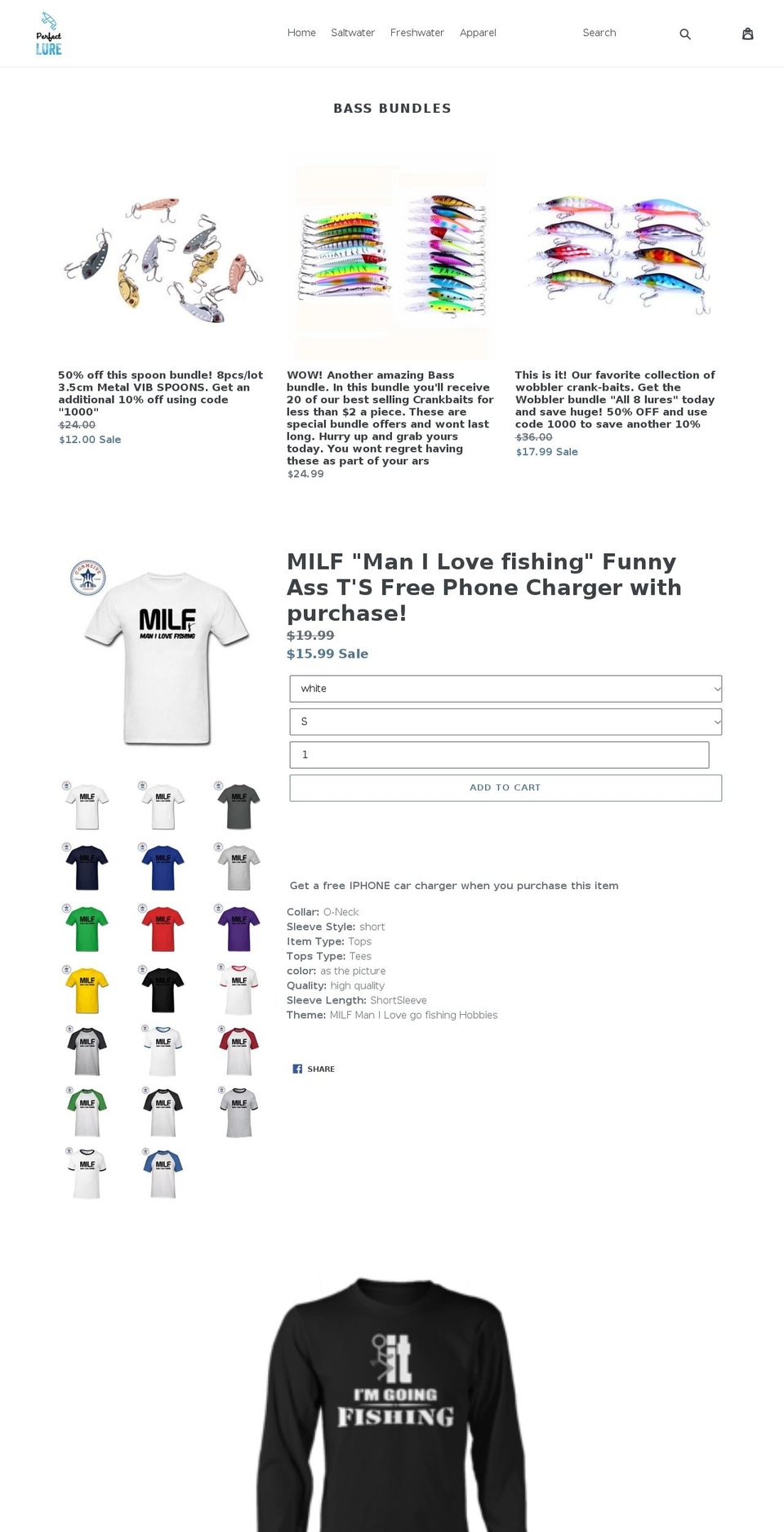 perfectlure.com — Shopify storefront screenshot