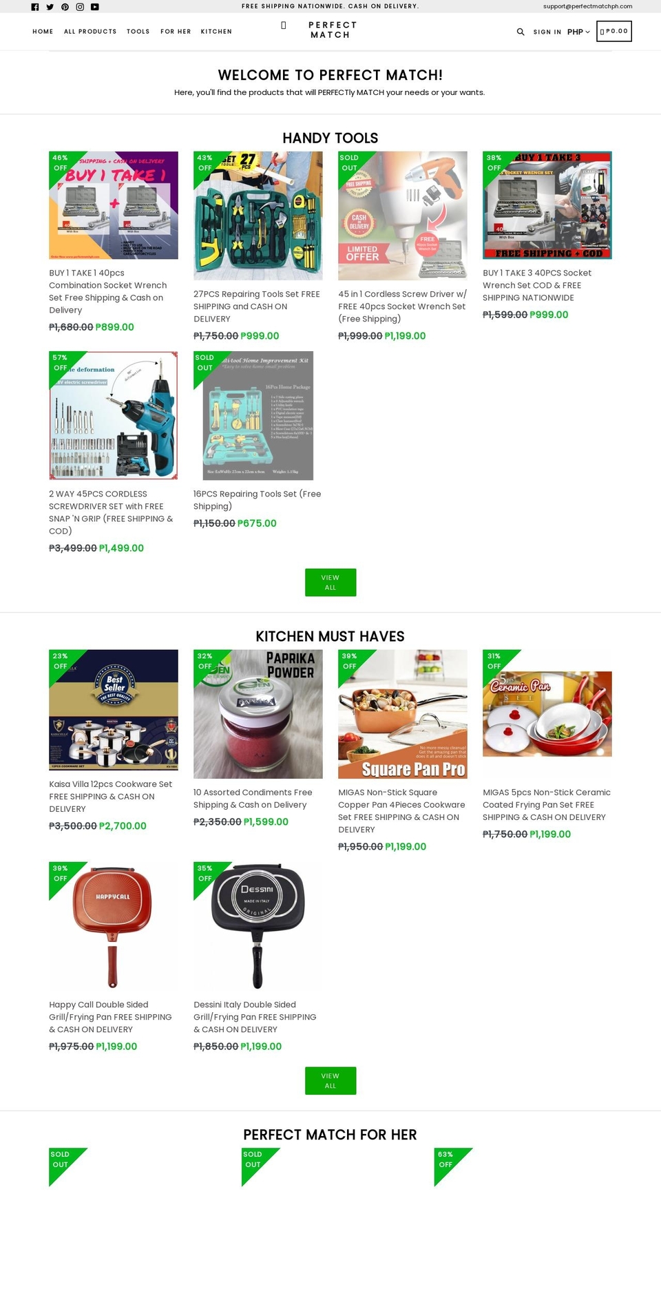 perfectmatchph.com shopify website screenshot