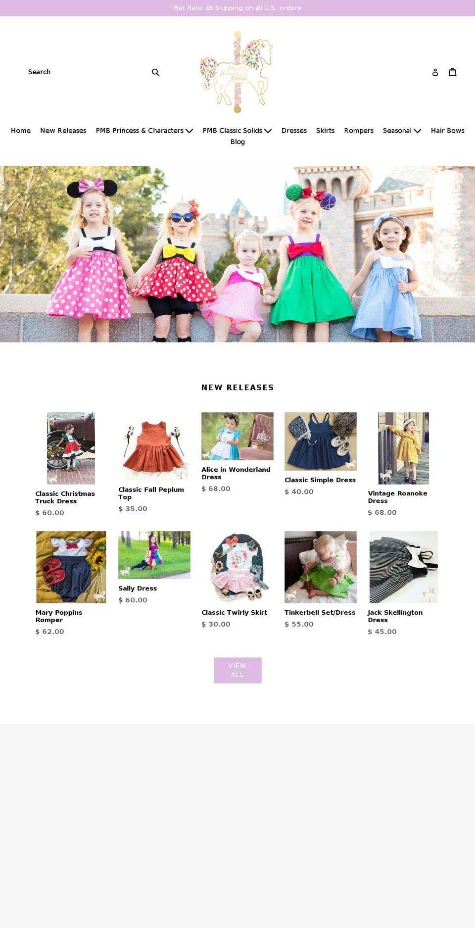 perfectmemoriesboutique.com — Shopify storefront screenshot