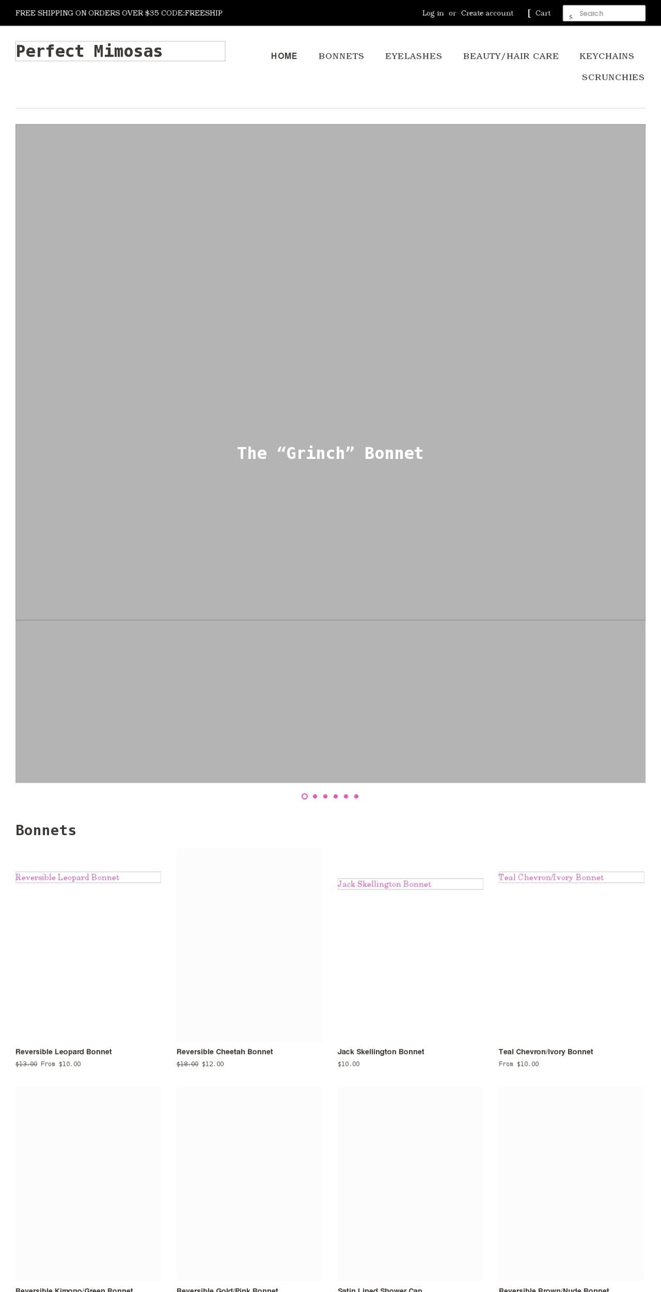 perfectmimosas.com shopify website screenshot