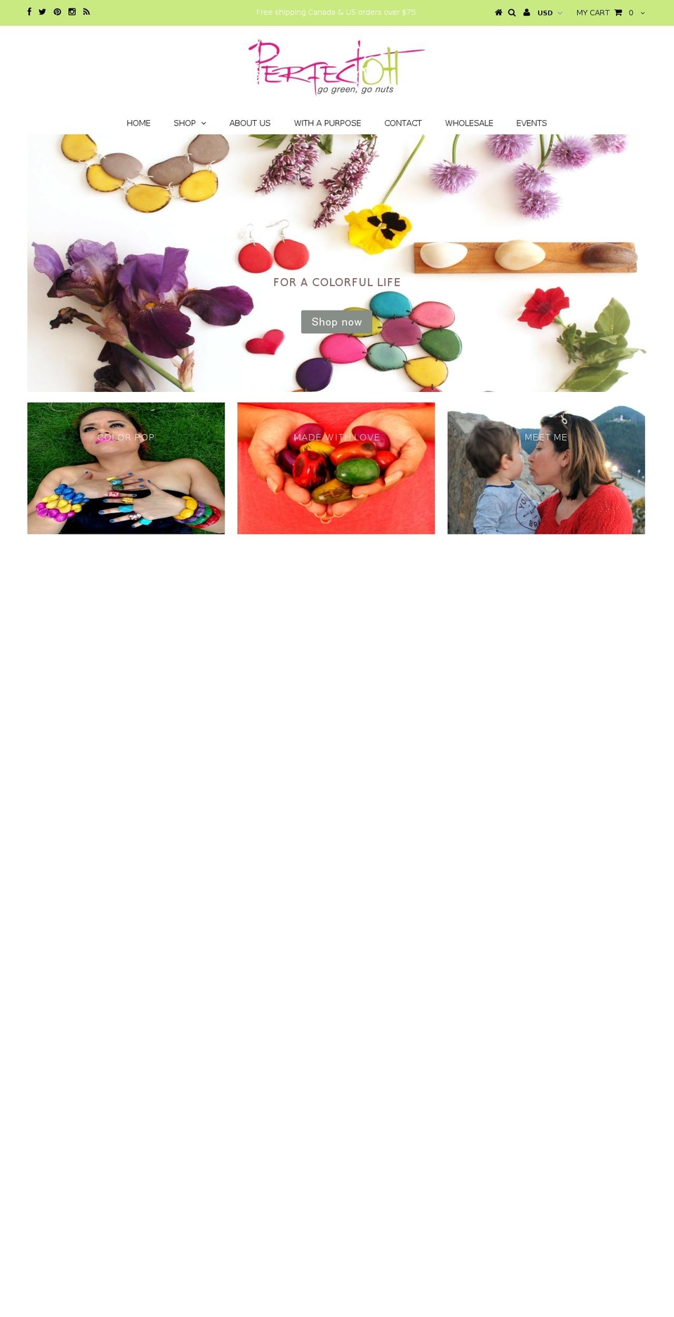 perfectoh.com shopify website screenshot