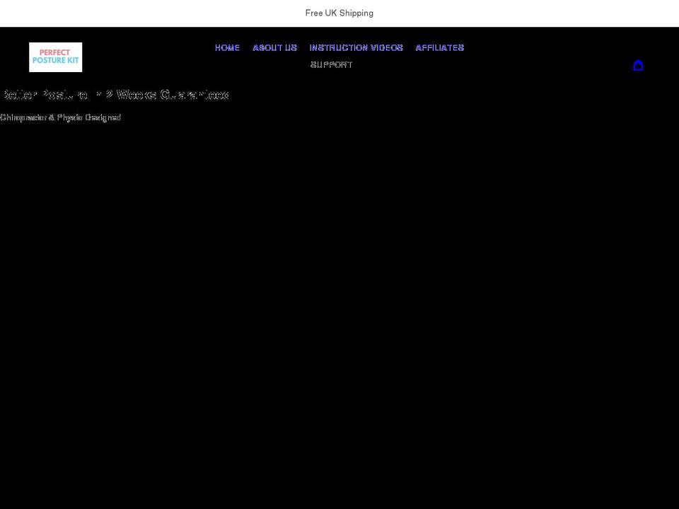 perfectposturekit.com shopify website screenshot