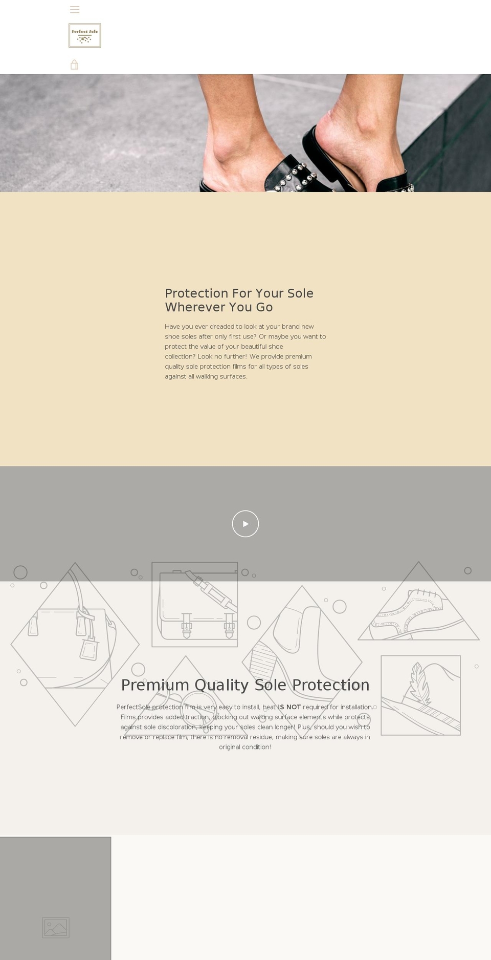 perfectsole.net shopify website screenshot