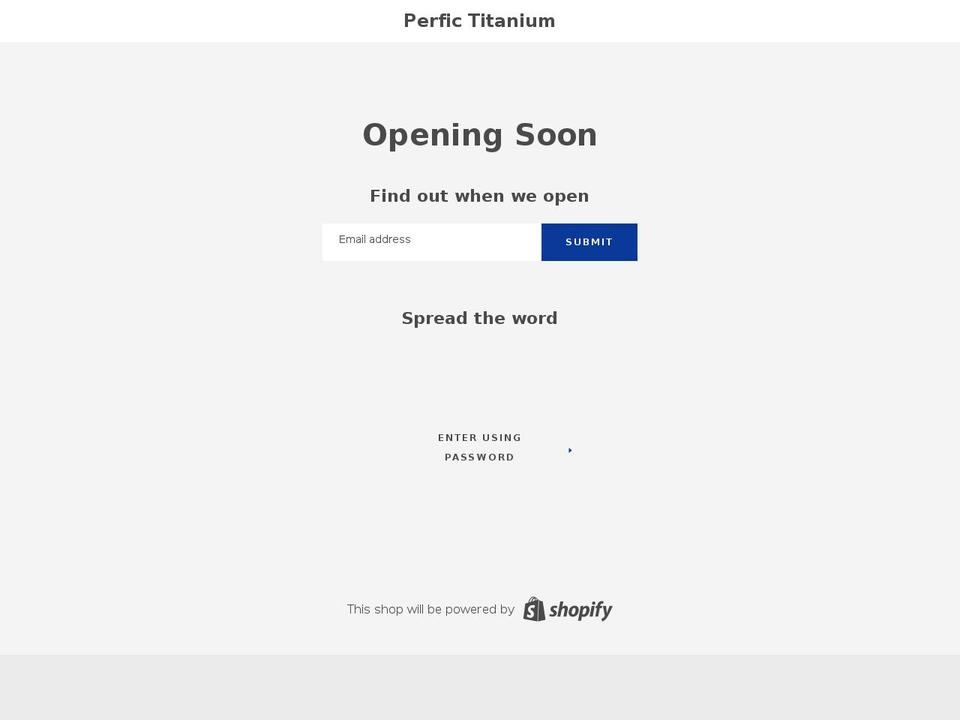 perficti.com — Shopify storefront screenshot