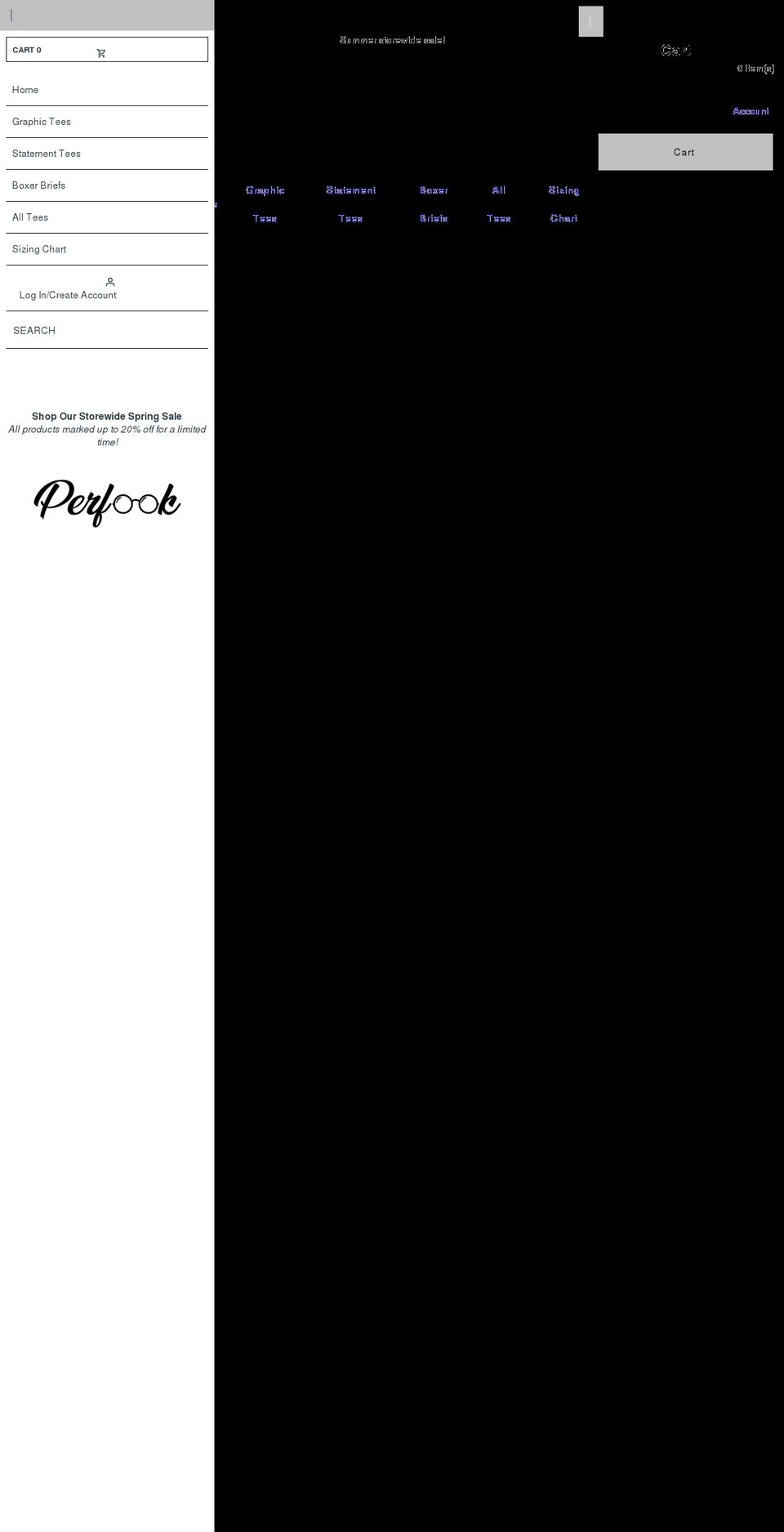 perfook.com shopify website screenshot