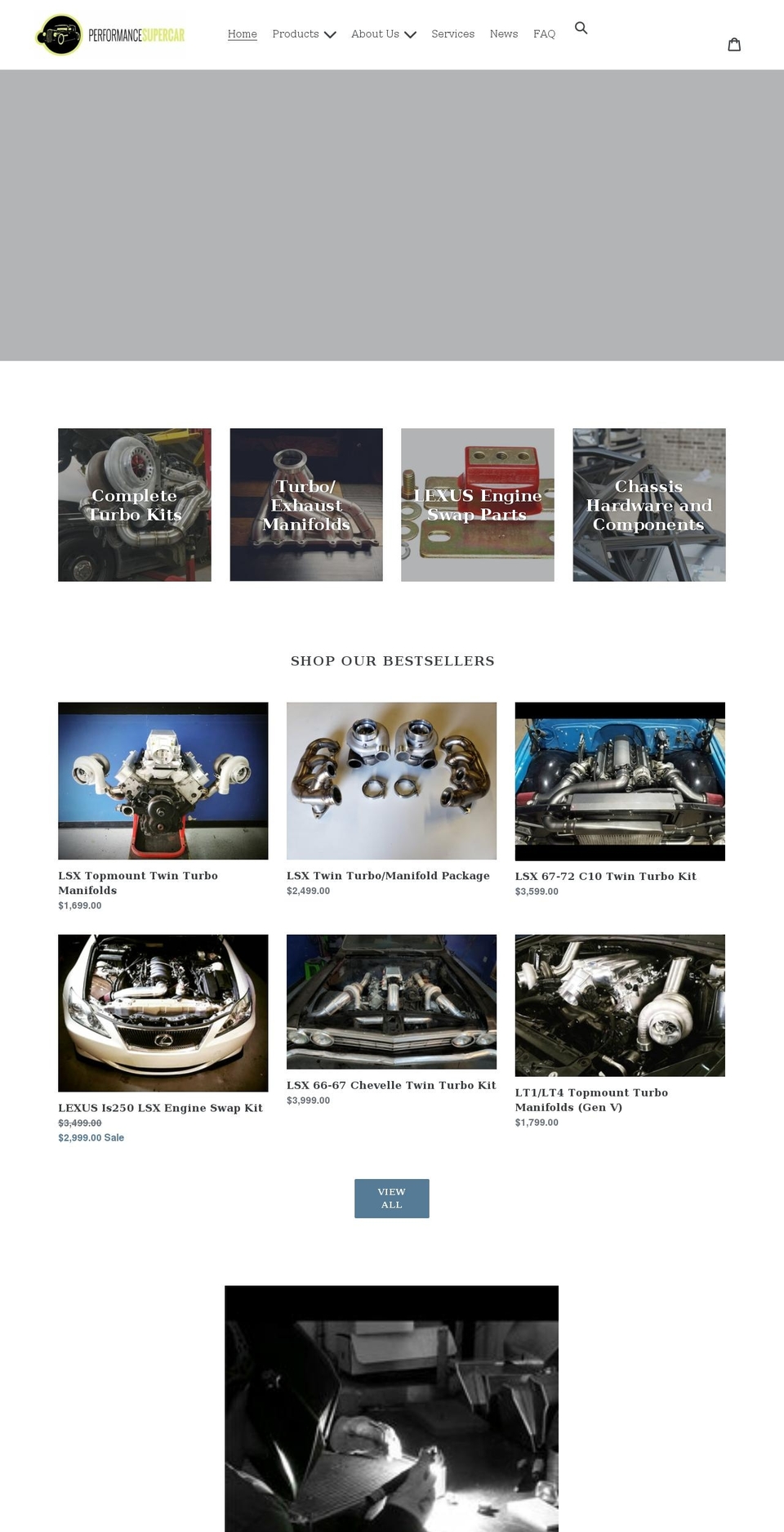 performance-supercar.com shopify website screenshot
