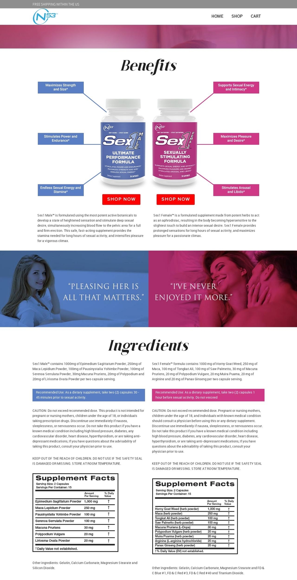 performance53.com — Shopify storefront screenshot