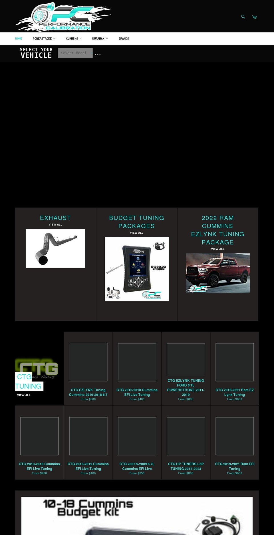 performancecalibrationca.com shopify website screenshot