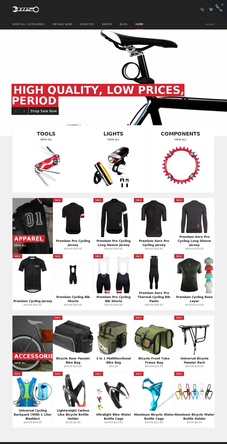 performancecycleinc.com shopify website screenshot