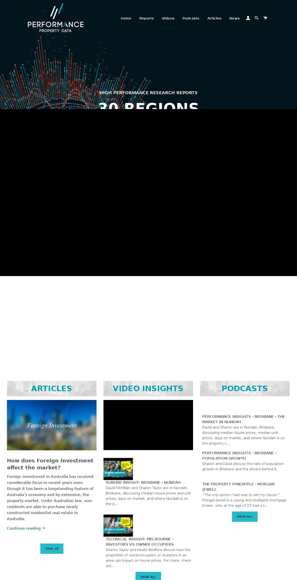 performancedata.com.au shopify website screenshot