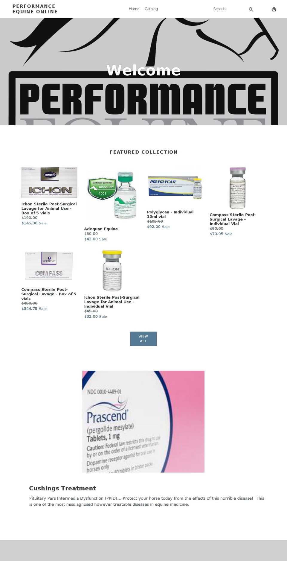 performanceequineonline.com shopify website screenshot