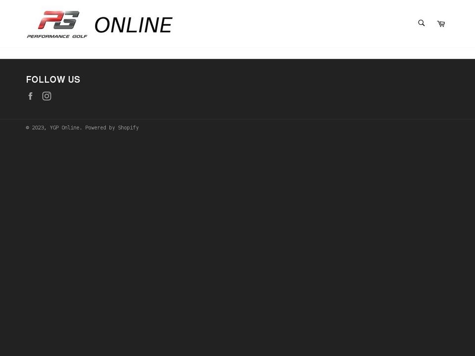 performancegolf.net.au shopify website screenshot
