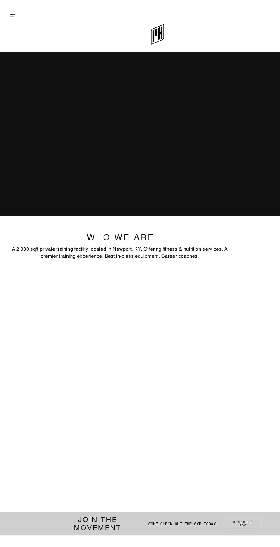 performancehousegym.com shopify website screenshot