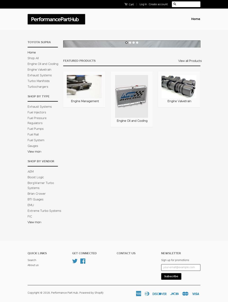 performancepartshub.com shopify website screenshot