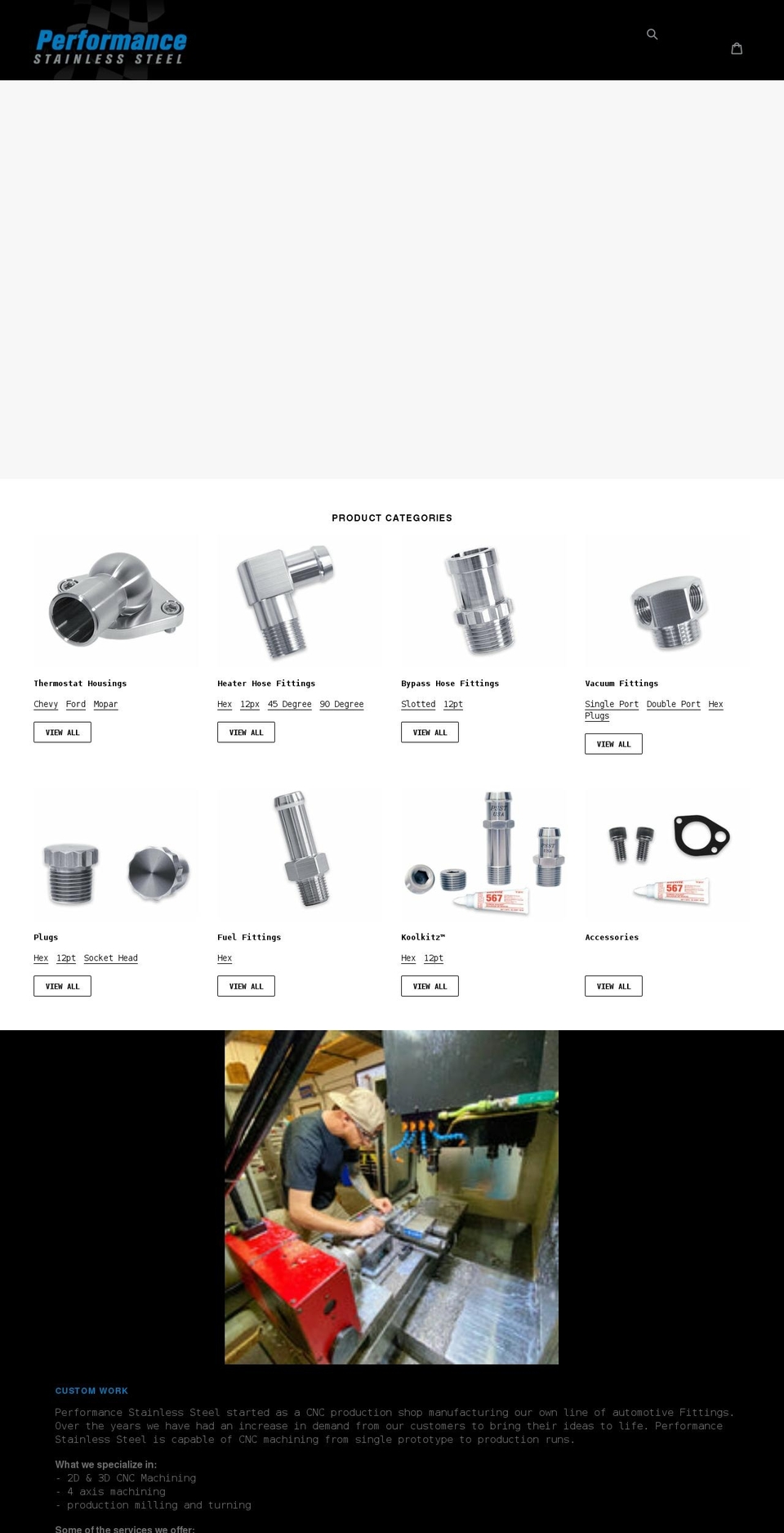 performancesst.com shopify website screenshot