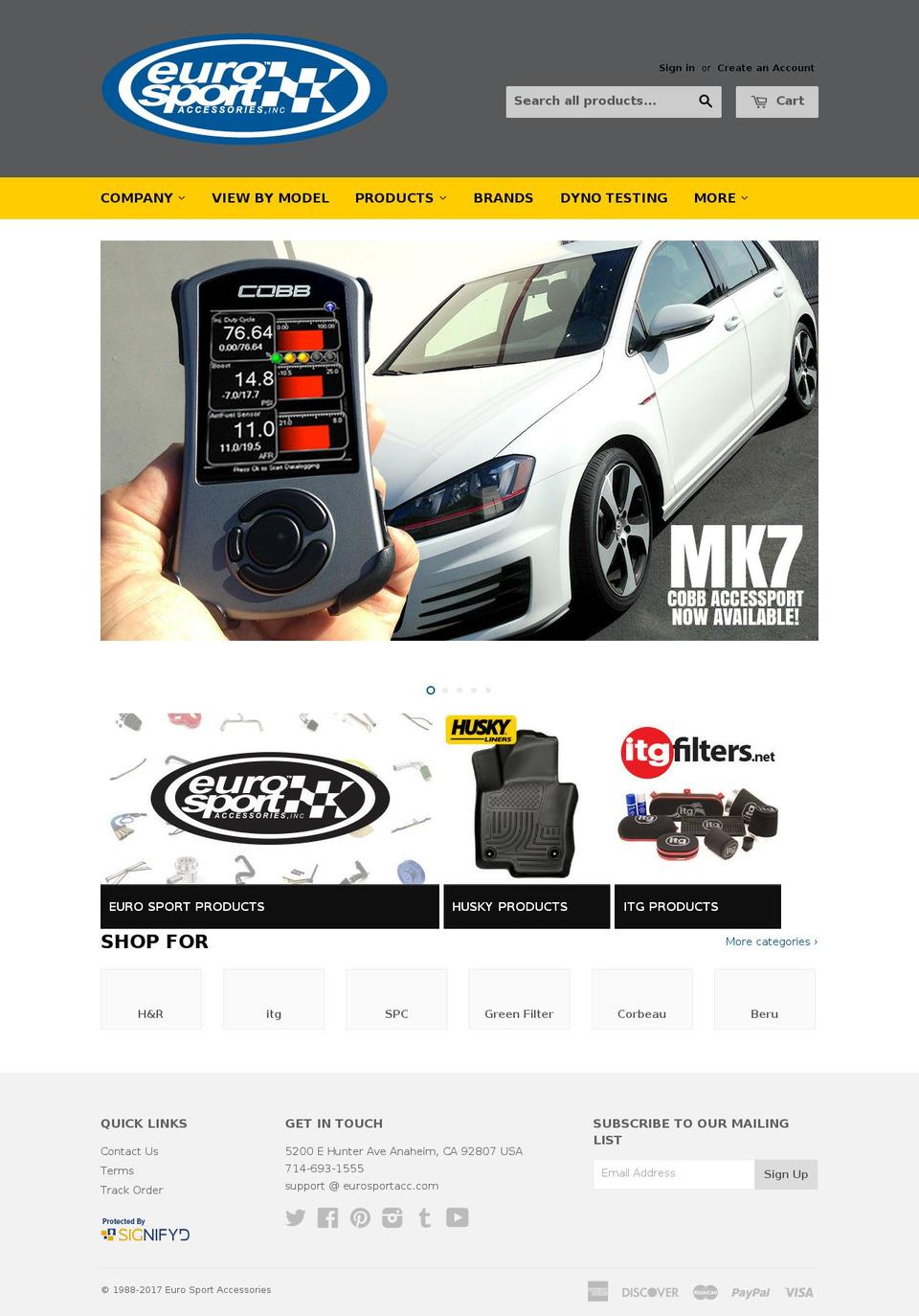 performancevw.com shopify website screenshot