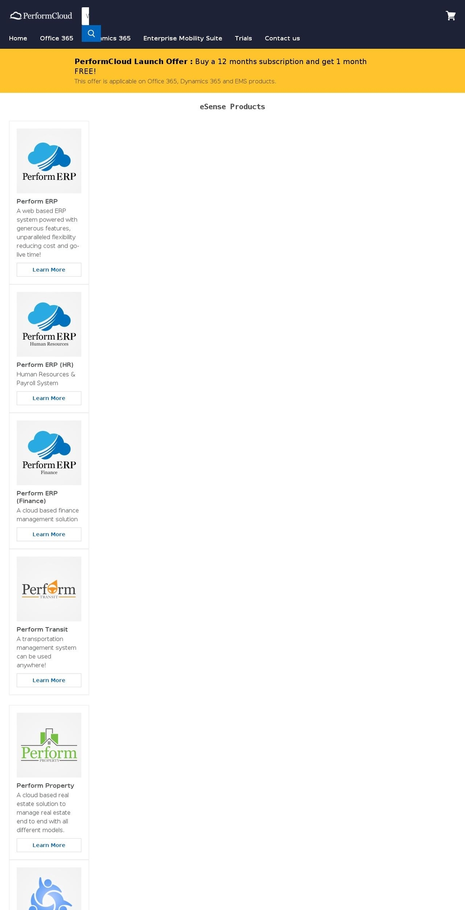 performcrm.com — Shopify storefront screenshot