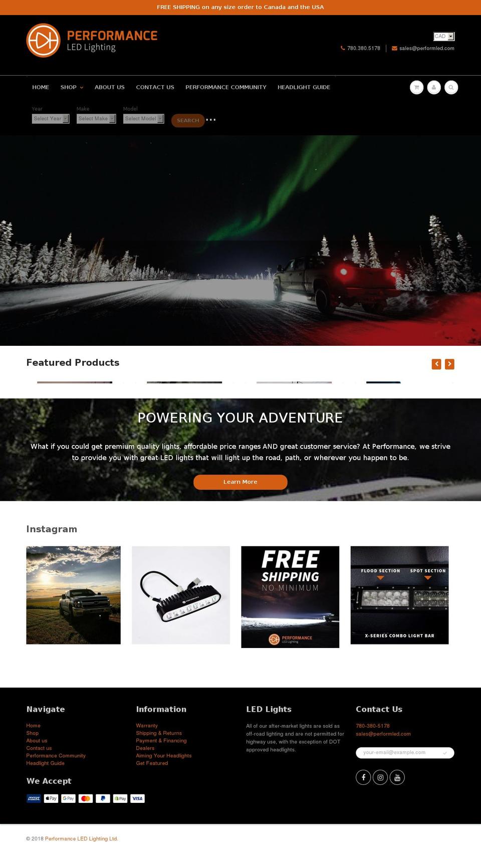 performled.ca shopify website screenshot