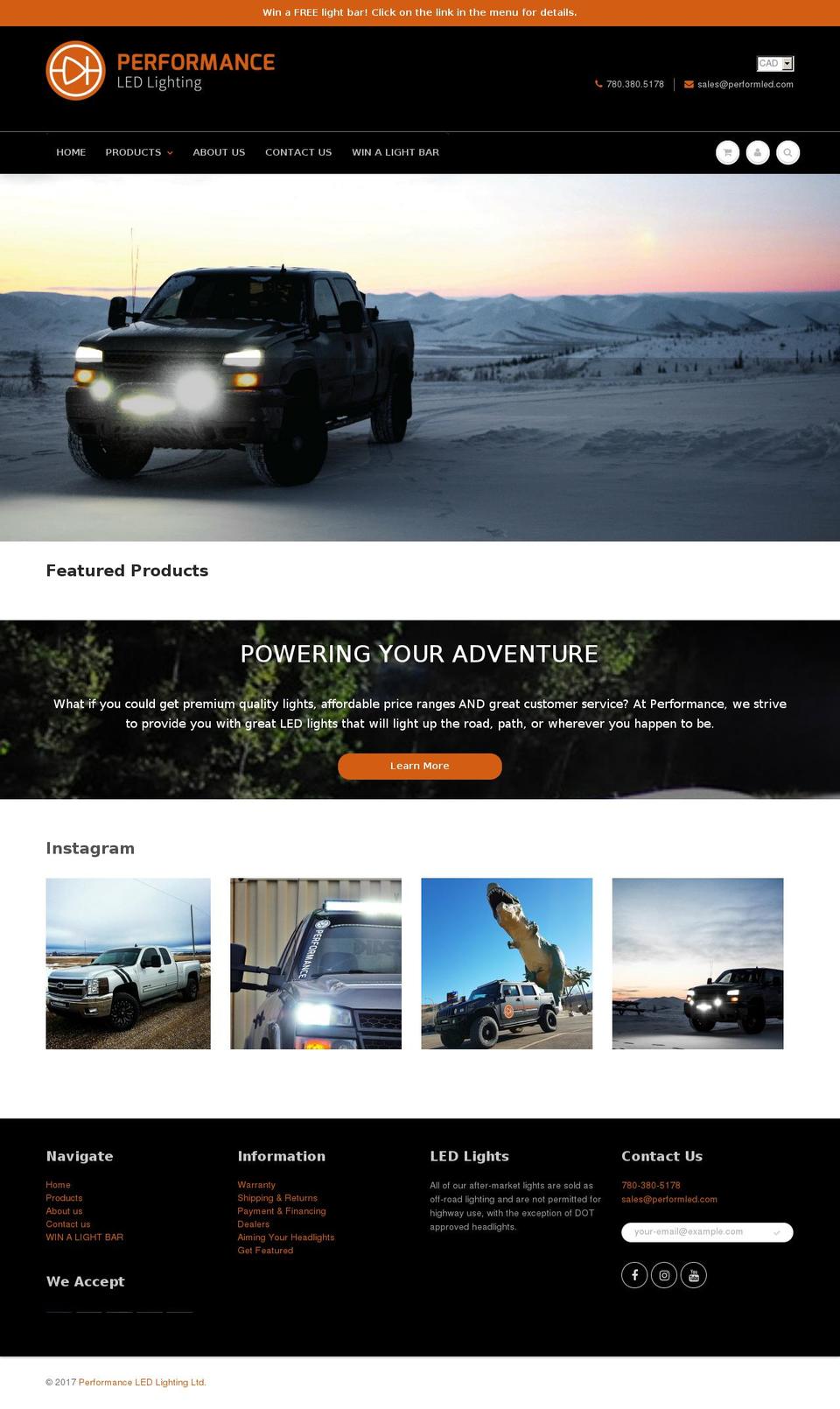 performled.com shopify website screenshot