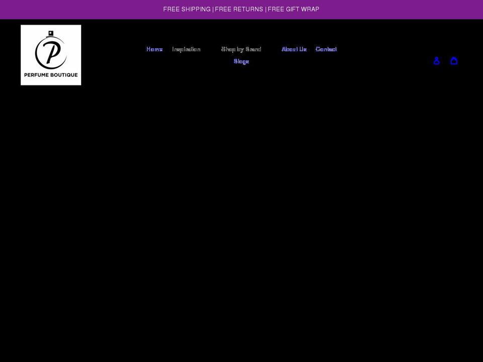 perfume-boutique.net shopify website screenshot