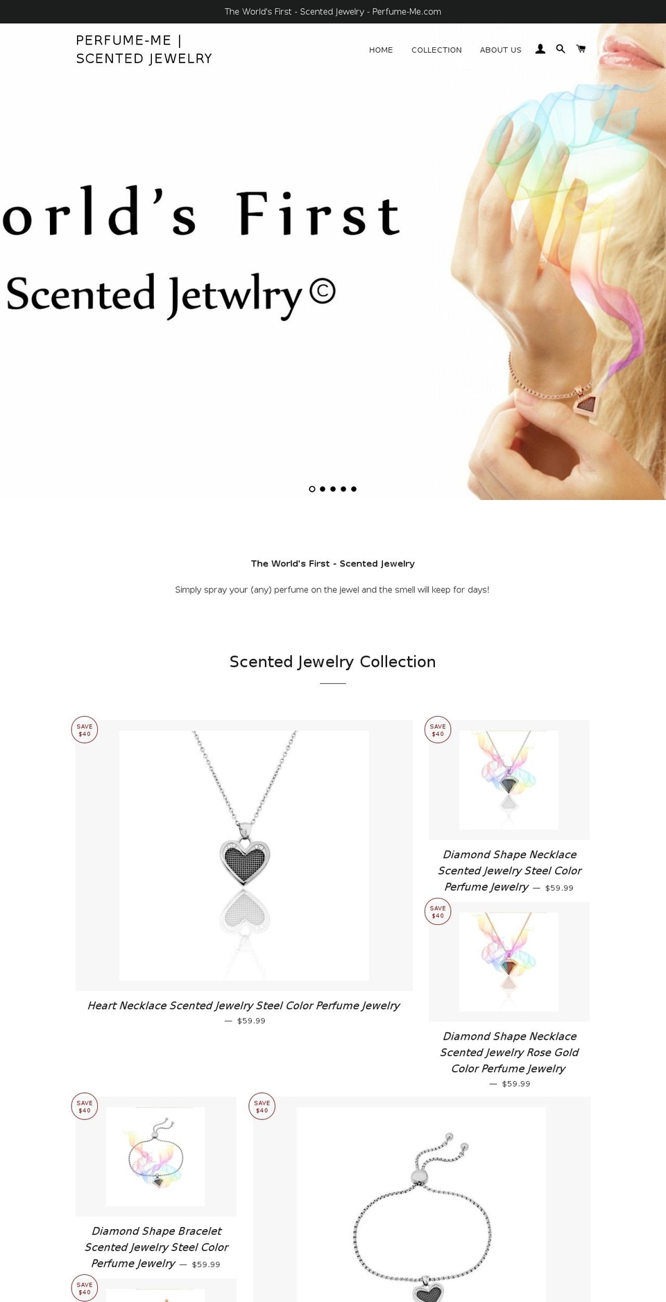 perfume-me.com shopify website screenshot