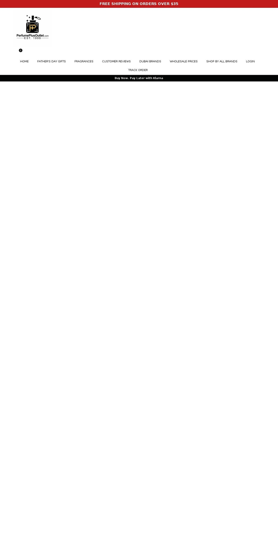 perfumeplusoutlet.com shopify website screenshot