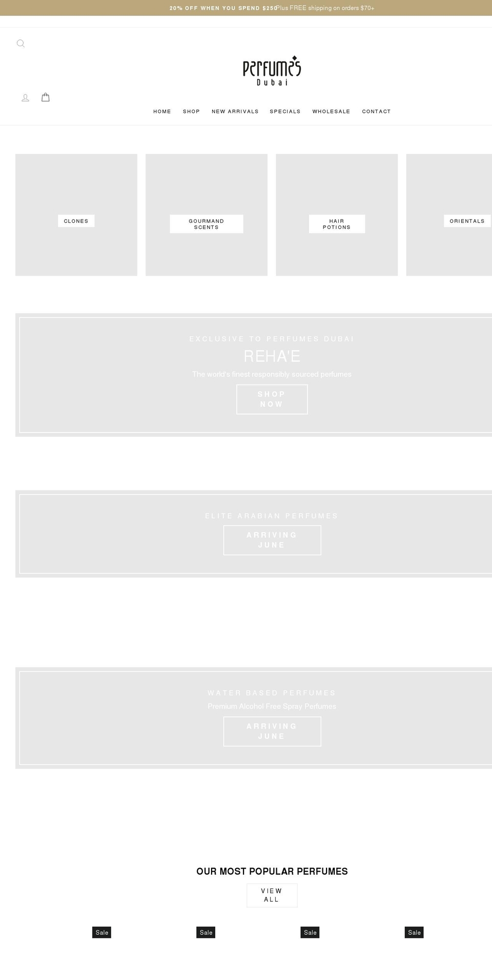 perfumesdubai.com.au shopify website screenshot