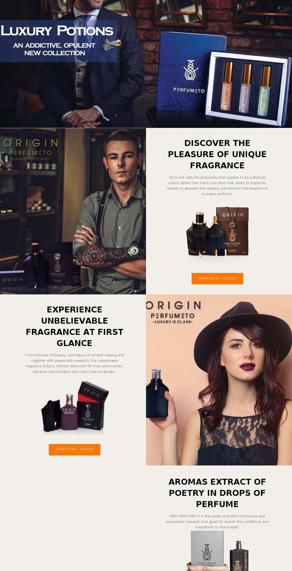 perfumeto.com shopify website screenshot