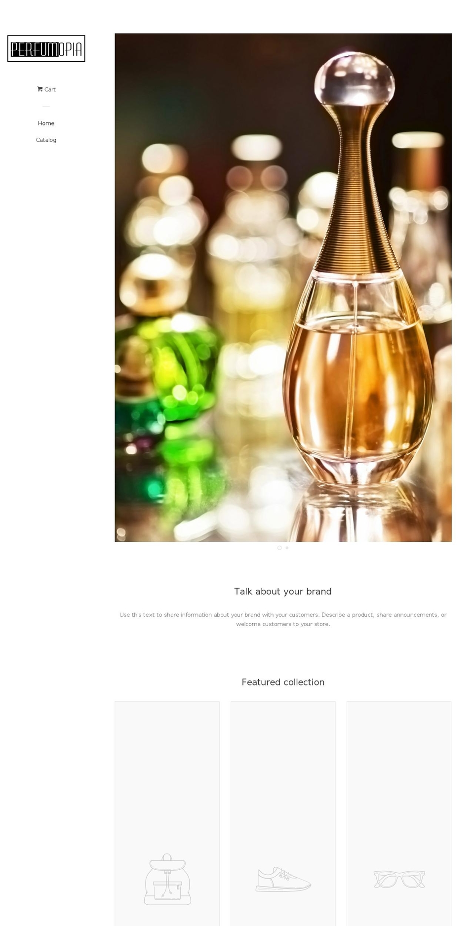 perfumopia.com shopify website screenshot