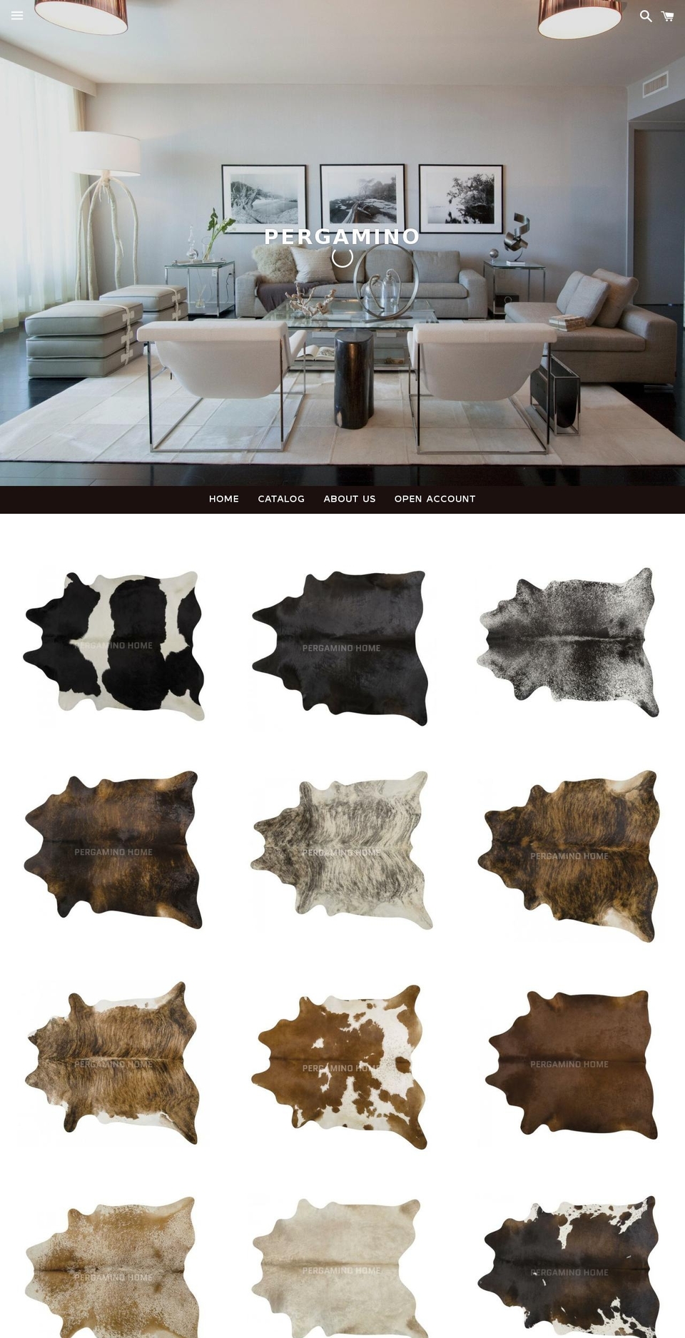 pergaminohome.com — Shopify storefront screenshot