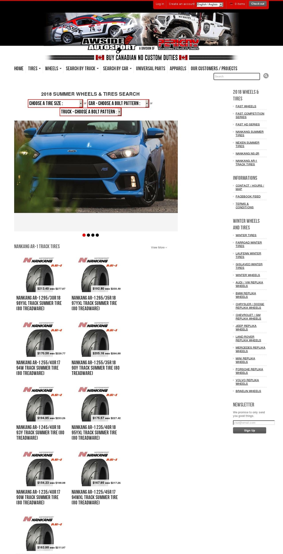 2018 Shopify theme site example perignyauto.com