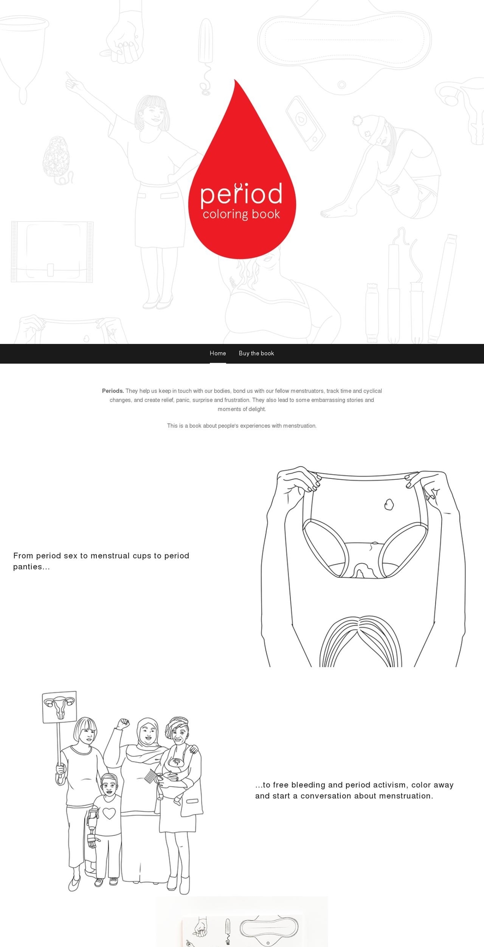 periodcoloringbook.com — Shopify storefront screenshot