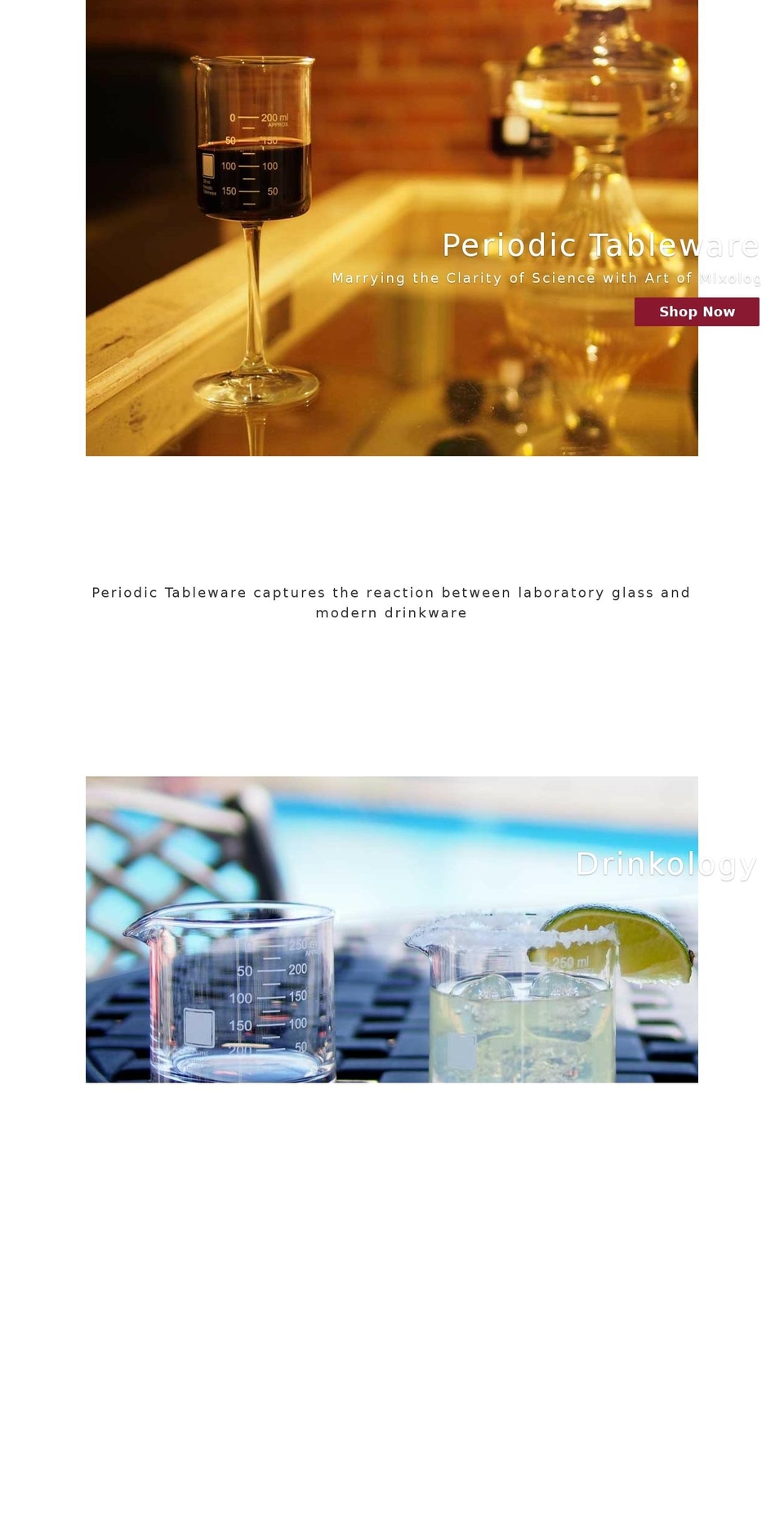 periodictableware.com shopify website screenshot