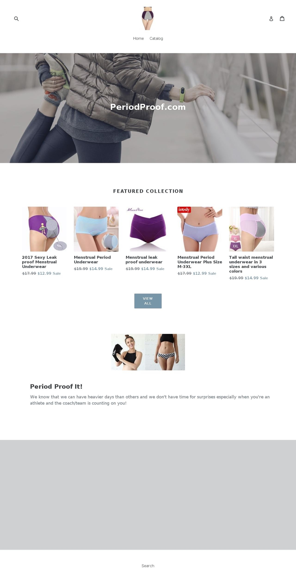 periodproof.com — Shopify storefront screenshot