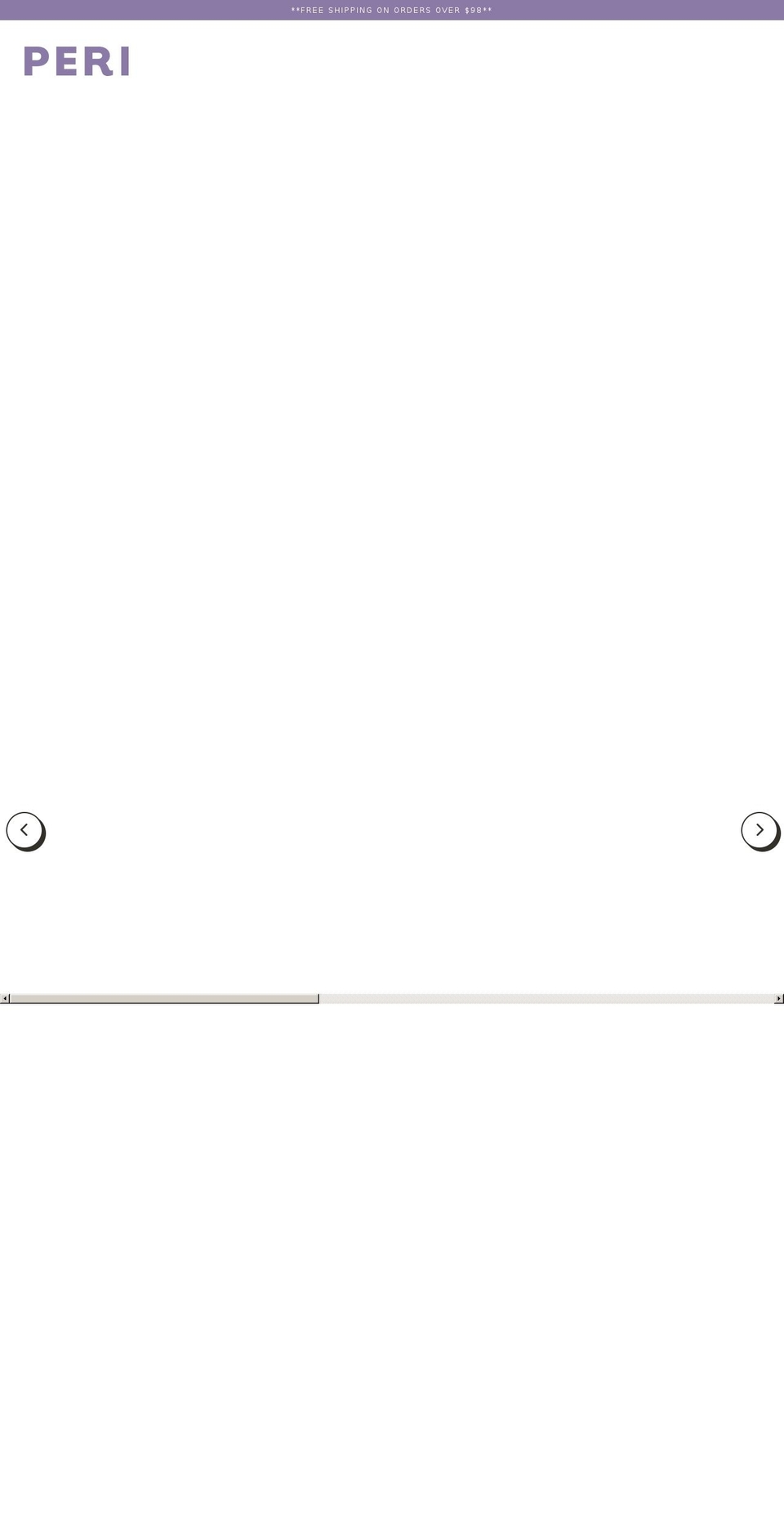 perithelabel.com shopify website screenshot