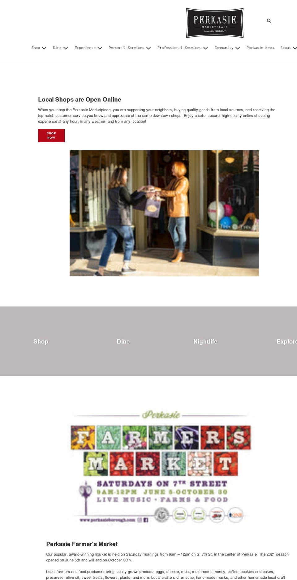 perkasiemarketplace.com shopify website screenshot