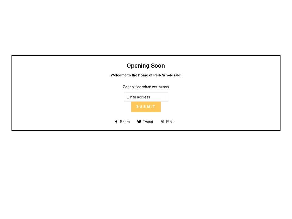 perkwholesale.com shopify website screenshot