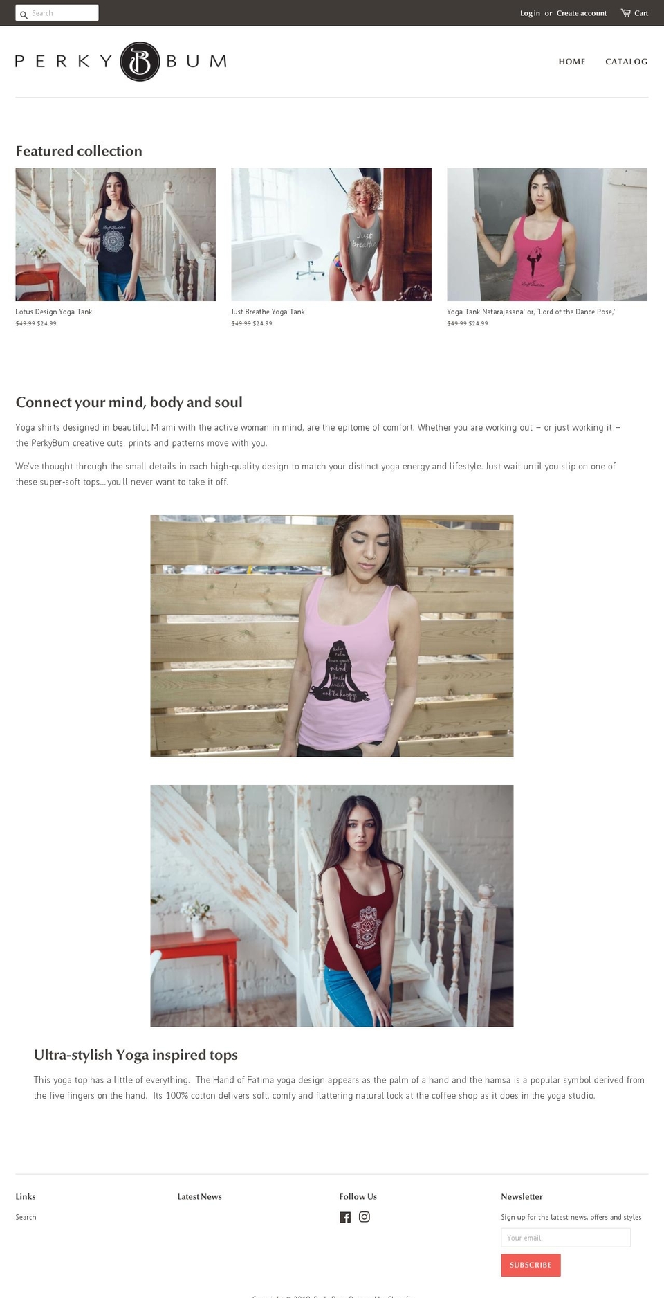 perkybum.com shopify website screenshot