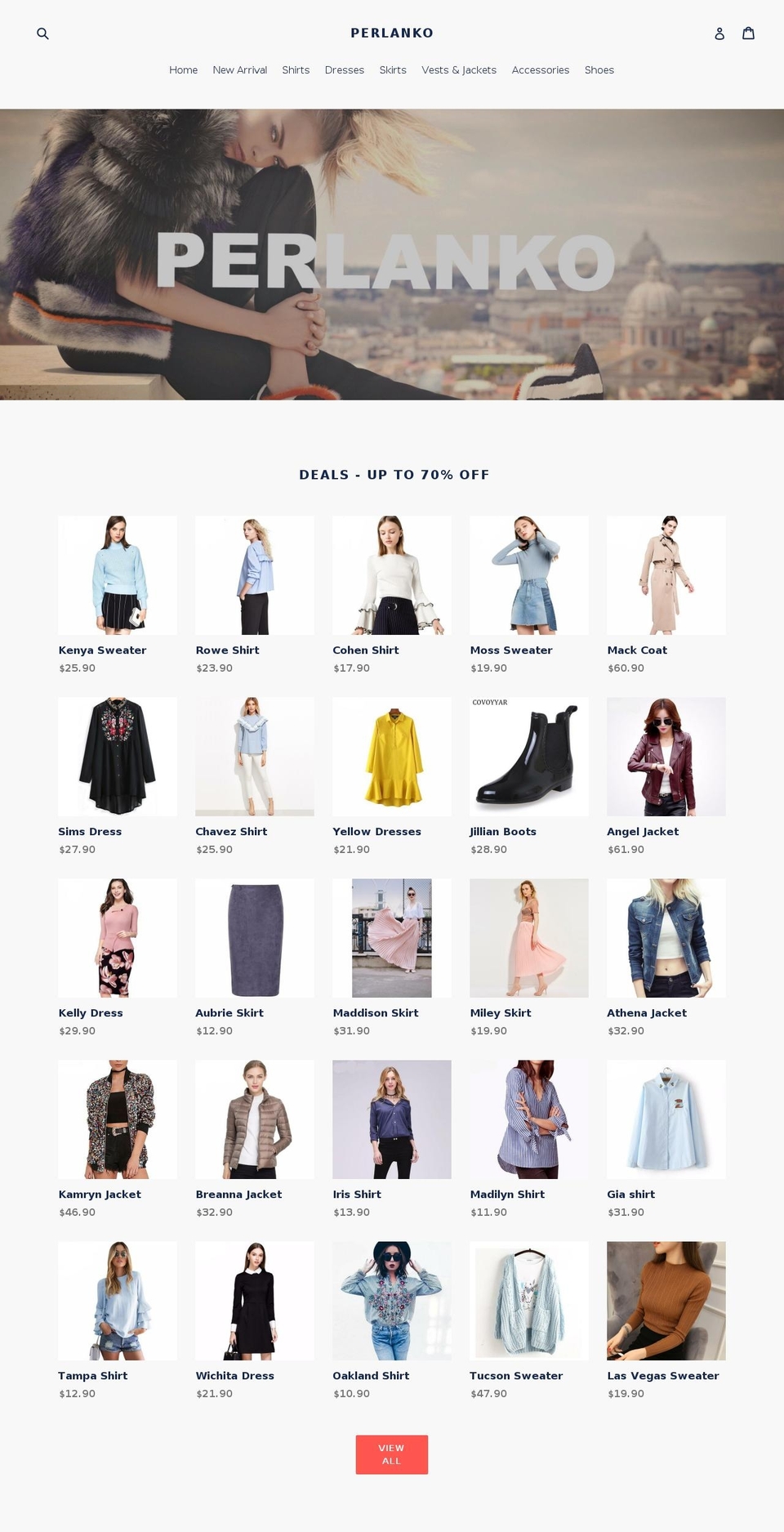perlanko.com — Shopify storefront screenshot