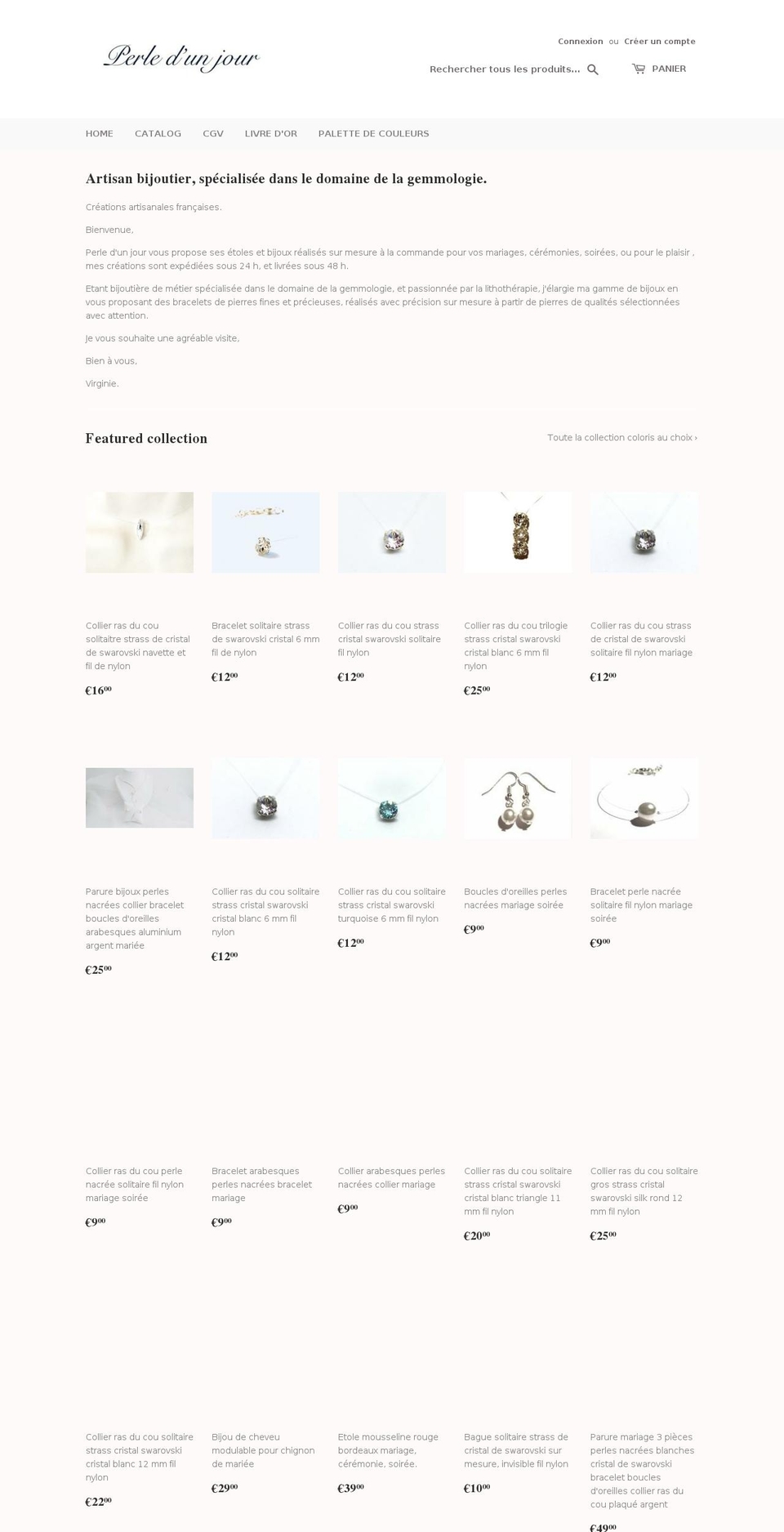 perledunjour.com — Shopify storefront screenshot